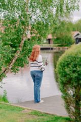Angeln vor dem hauseigenen Steg, kostenfrei erlaubt (max. 1 Angel pro Person)